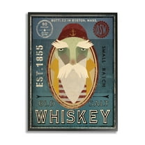 Stupell Industries Whiskey Bottling Sign Graphic Art Black Framed Art Print Wall Art, Design by Ryan Fowler