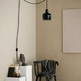 thumbnail image 3 of Kiven Pendant Light Equipped with Dimmable Lighting Cord（15ft）, Hanging Mounted Pendant Light for Restaurant Clothing Shop Bar - Black, 1 Pack, 3 of 5