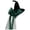 Dark green, variant on Women Velvet Tall Pointed Party Hat Gradient Organza Bow Ribbon Sheer Streamer Headwear