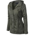 thumbnail image 2 of ORUYROP Women's Lightweight Front Zipper Solid Utility Anorak Hoodie Vest/Jacket, 2 of 7