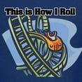 thumbnail image 3 of CafePress - How I Roll (Roller Coaster) Kids Dark T Shirt - Dark T-Shirt Kids XS-XL, 3 of 4