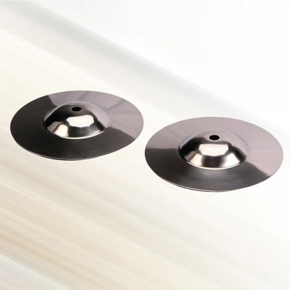 Homoyoyo 2Pcs Crash Cymbals Metal Drum Cymbal Set for Music Practice and Performance