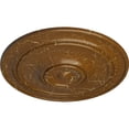 thumbnail image 3 of 40 1/4"OD x 3 1/8"P Small Classic Ceiling Medallion (Fits Canopies up to 10"), Hand-Painted Smokey Topaz Crackle, 3 of 6