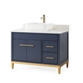 thumbnail image 4 of 42 inch Tennant Brand Beatrice Vessel Sink Navy Blue Bathroom Vanity, 4 of 4