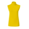 thumbnail image 5 of BLVB Women Sleeveless Mock Turtleneck Tank Tops Slim Fit Stretchy Layer Tee Shirts Lightweight Pullover, 5 of 7