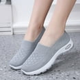 thumbnail image 2 of Womens Orthopedic Slip on Walking Shoes Comfort Anti Skid Nursing Work Sneakers with Arch Support, 2 of 5
