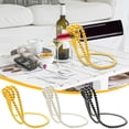thumbnail image 1 of SSZMDLB 3Pcs Wine Rack, Artificial Pearl Necklace Wine Rack and Floating Bottle Holder, Suspended Red Wine Rack for Home Decor, Desktop Bar Countertop Display Stand, Gift for Wine Lovers, 1 of 9