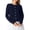 Navy, variant on PRETTYGARDEN Women Lightweight Button Up Cardigan Sweaters | Soft Stretchy, Cozy Cable Knit, Long Sleeve Crew Neck, Trendy Cardigans, Cute Casual Outfits, Early Fall Fashion Clothing