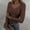 ^Brown, variant on Hot Sale!! Womens Long Sleeve V Neck Ribbed Knit Fitted Casual Tops Tee Slim Basic Shirt Womens Long Sleeve V Neck Ribbed Knit Casual Tops Tee Slim Basic Shirt Wh1 Xxl