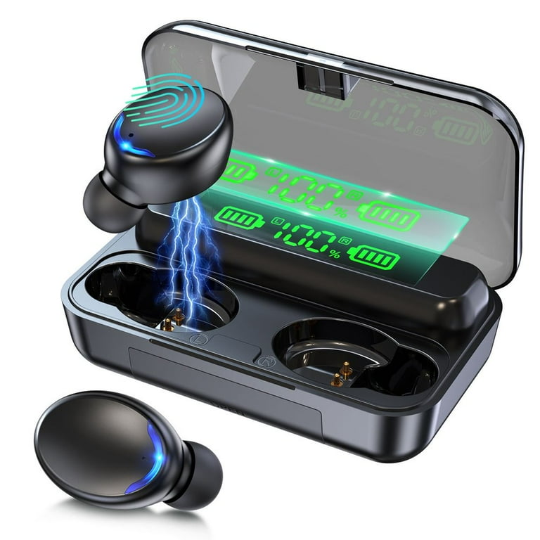 HIKE TWS F9 Wireless Earbuds Bluetooth 5.0 Headset Smart Touch Earphones HIFI Stereo In Ear Earphones with Mic for Gaming Sports Music Compatible with