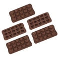 thumbnail image 4 of Molde de silicona para chocolate, molde para hornear en forma de corazón, molde de silicona en forma de corazón, molde para hornear en forma de corazón, funcionamiento suave, 4 of 12