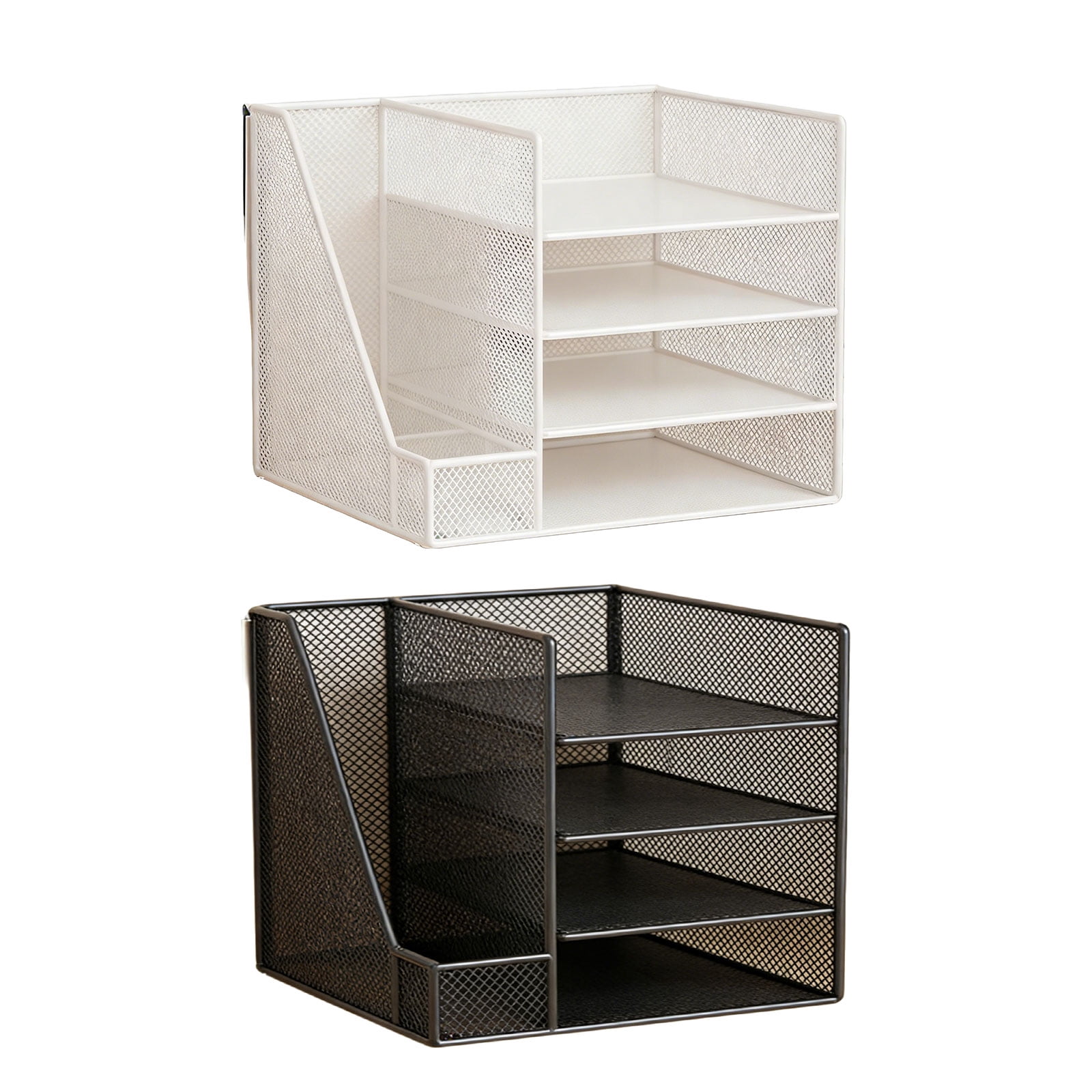 Desk Organizers 4-Tiers Desktop File Organizers Meshes Desk Accessories,File Sorters,Workspaces Organization Offices Supplies
