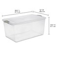 thumbnail image 2 of Sterilite 62L Latch Box  - Green, 2 of 6