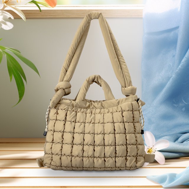 Bolso Bolsos Mano Smbody Hombro Acolchado para Mujeres Bolsas Hinchazón Ligero Múltiple Capacidad Mochila Elegante