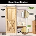 thumbnail image 4 of Homacer 5-in-1 36in x 96in Pine Wood Frame Barn Door without Installation Hardware Kit, 4 of 5