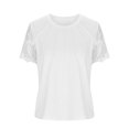 thumbnail image 4 of Spring Tops for Women Womens Tops under $10 Women's Fashion Summer Round Neck Leisure Short Sleeve Solid Tops Gifts for Women, 4 of 4