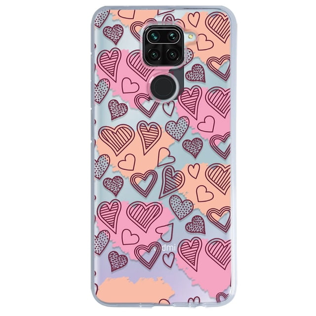 Funda Antigolpes para Xiaomi Redmi Note 9 Corazones con Manchas InstaCase