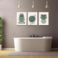 thumbnail image 4 of Sage Green Boho Wall Posters & Prints, Sage Green Wall Art Set Of 3, Mid Century Modern Wall Decor Canvas Wall Art, Minimalist Geometric Abstract Green Boho Bedroom Wall Art -12x16in Framed, 4 of 6