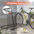 thumbnail image 5 of 10-Bike Heavy-Duty Steel Bike Storage Rack, Double-Sided Freestanding Bicycle Stand for Garage Yard Shop, Outdoor & Indoor Use, Easy Assembly, 5 of 13