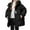 Black, variant on KAUOD Girls Zip up Hooded Down Jackets Thick Warm Winter Windproof Outwear Puffer Coats Quilted Lightweight Padded Outwear