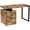 Brown, variant on Urbanpro Modern 47.25"L 3-Drawers Silver Metal Computer Desk in Dark Taupe
