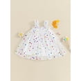thumbnail image 2 of CIYCuIT Toddler Baby Girls Summer Cami Dress Colorful Dot Print Sleeveless Tulle Tutu A-line Dress 6M 12M 18M 24M 3T 4T Kids Casual Sweet Princess Dress, 2 of 8