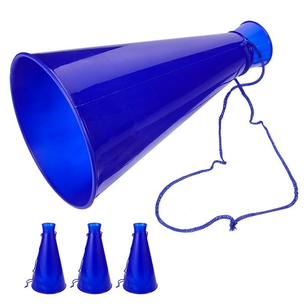 GOOHOCHY 4 megáfonos de plástico para animar, para fiestas, deportes, partidos, juguetes para hacer ruido