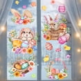 thumbnail image 4 of Fiudx Ofertas de la semana Pegatinas de pared con flores de conejito de Pascua, pegatinas para ventanas, pegatinas para ventanas, pegatinas para paredes de sala de estar y dormitorio, 4 of 6