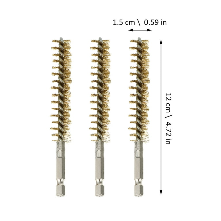 6PCS Wire Brush Drill Bore Cleaning Brush Set Stainless Steel Wire Twisted D