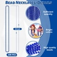 thumbnail image 2 of Collar de cuentas EOBOH azul, 100 unidades, para fiesta de Navidad, 2 of 6