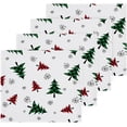 thumbnail image 2 of SKYSONIC Christmas Tree Washcloths Set of 2, Highly Absorbent Soft Cotton Fingertip Towels for Bathroom, Kitchen, Gym, Spa, Home Decor, 12 x 12 Inch, 2 of 7