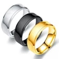 thumbnail image 6 of EOEMY 8mm Silver/Gold/Black Prayer Jewelry Men'S Cross Ring Stainless Steel Size 7-13-1 Pcs Black-8, 6 of 9