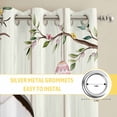 thumbnail image 6 of Easter Kitchen Curtains Window Panels, Spring Farmhouse Watercolor Bunny Eggs Wood Grain Insulated Window Treatment Curtain, Grommet Curtains for Bedroom/Living Room/Bathroom, 2 Piece 27.5"Wx39"L, 6 of 8