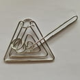 thumbnail image 1 of Challenging Metal Triangular Ring Puzzle Brain Teaser Game for Adults Kids, 1 of 6