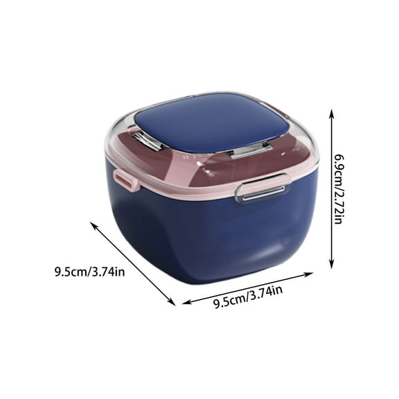 Clear Orthodontic Retainer Storage Box | Portable Denture Case for Invisible Braces | 9.5 x 9.5 x 6.9cm ABS Plastic Container | Holds Teeth Aligners & Retainers | Compact & Discreet Design