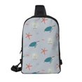 thumbnail image 2 of Rocae Turtles And Shells for Lightweight Chest Bag Dual Pocket, Waterproof Crossbody Sling Bag for Men and Women, 2 of 8