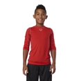 thumbnail image 5 of EvoShield Pro Team Youth Boy's Mid Sleeve Workout Tee Shirt Moisture-Wicking, Scarlet, Large, 5 of 8
