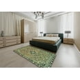 thumbnail image 4 of Ahgly Company Indoor Square Abstract Avocado Green Abstract Area Rugs, 4' Square, 4 of 6