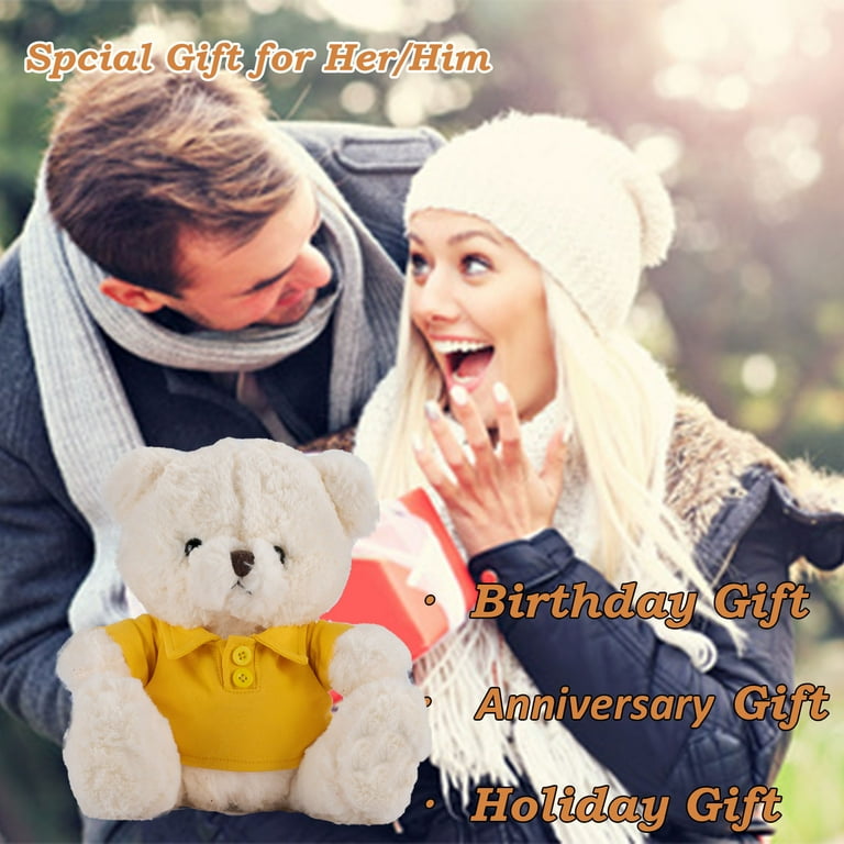 Personalized Teddy Bear – Custom Text Or Photo Plush Gift For Christmas, Birthday, Valentine’s