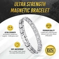 thumbnail image 3 of MagnetRX® Women's Bracelet - Titanium Bracelets for Women - Adjustable Length with Sizing Tool (Silver), 3 of 9