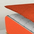 thumbnail image 6 of DNG Creations 5 Piece Zipper Sheet Set - Include (1 Elastic Fitted Sheet, 1 Base Sheet has Zipper, 1 Flat Sheet And 2 Pillowcase) 18 Inch Deep Pocket ( Stripe Orange - Twin XL ), 6 of 7