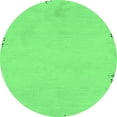 thumbnail image 1 of Ahgly Company Indoor Round Abstract Emerald Green Modern Area Rugs, 4' Round, 1 of 4