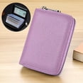 thumbnail image 3 of QENASHAING PU Leather Card Wallet, 20-Slot Accordion Organizer with Zipper Closure, Slim Pocket-Sized Holder for Credit and Debit Cards, 3 of 8