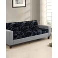 thumbnail image 2 of Starry Night Couch Cushion Covers Stretch, Washable Sofa Seat Covers Individual Seat Cushion Sofa Slipcovers Chic Modern Black Blue Marble Texture Couch Cover Furniture Protector S-1PCS, 2 of 7
