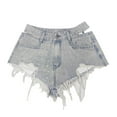 thumbnail image 4 of Drses Shorts for Women Summer Womens Tight Fitting Sexy Spicy Girl Denim Shorts Women's Athletic Shorts with Pockets, 4 of 4