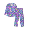 thumbnail image 1 of Fotbe Disco Roller Skates Pijama de Hombre con Estampado de Manga Larga, Conjunto de 2 Piezas, Ropa de Dormir Suave y Cómoda con Bolsillos-XX-Large, 1 of 7
