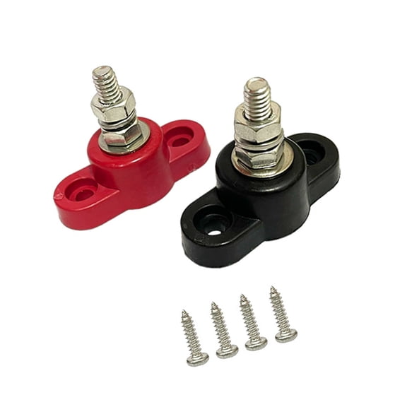 Power Distribution Block 48V 50A Electrical Terminal Stud 1/4'' 5/16" 3/8" Size Battery Post Junction Block