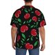 thumbnail image 3 of Fotbe Cherry Camisa Estampada de Manga Corta para Hombre, Casual de Verano, Estilo Playero, Sin Arrugas-Large, 3 of 5