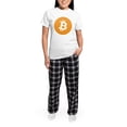 thumbnail image 5 of CafePress - Bitcoin Logo Pajamas - Women's Short Sleeve Print T-Shirt and Pants Light Cotton Pajama Set, 5 of 7