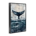 thumbnail image 3 of Stupell Industries Centered Distressed Whale Tail Black Framed Giclee Art, design by LSR Design Studio, 18 x 12, 3 of 8